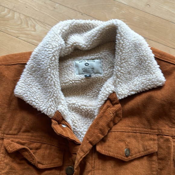 Burnt Orange Cord Jacket Sherpa Lined - Picture 2 of 4